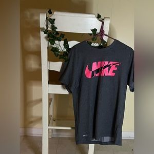 Grey and Pink Nike Top
